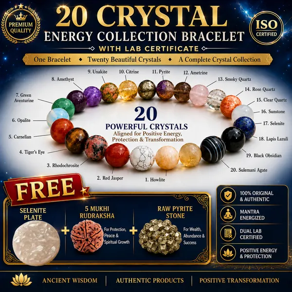 100%_Original_with_LAB_Certificate_-_20_Crystal_Energy_Collection_Bracelet_&__FREE_Raw_Pyrite_Stone_+_Salenite_Plate_+_5_Mukhi_Rudraksha