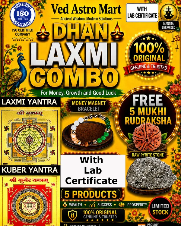 Dhan_Laxmi_Original_Lab_Certified_Combo_(Laxmi_Yantra_+_Kuber_Yantra_+_Money_Magnet_Bracelet_+_5_Mukhi_Rudraksha_+_Raw_Pyrite_Stone)_(FREE_5_Mukhi_Rudraksha_+_FREE_Raw_Pyrite_Stone)