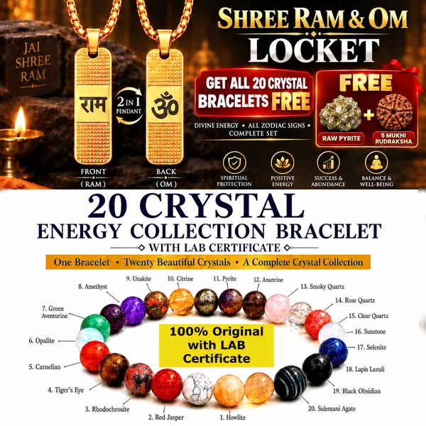 Shree_Ram_&_Om_2-in-1_Locket_with_Free_20_Crystal_Energy_Collection_Bracelet_Set_and_Free_5_Mukhi_Rudraksha_and_Free_Raw_Pyrite