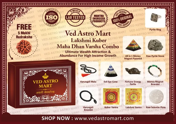 Ved_Astro_Mart_Lakshmi_Kuber_Maha_Dhan_Varsha_Combo_-_12_Original_Products_-_FREE_5_Mukhi_Rudraksha