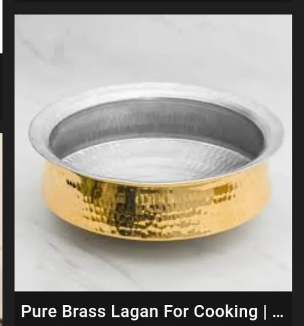 Pure_Brass_Lagan_Cooking_Vessel_With_Hammered_Gold_Finish_(_Inside_TIN_kalai_coating)