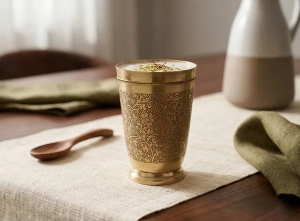 Brass_Decorative_Glass_With_Intricate_Floral_Embossing_(Pack_of_6_Pcs)