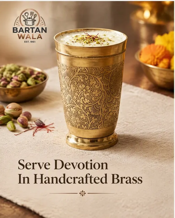 Brass_Decorative_Glass_With_Intricate_Floral_Embossing_(Pack_of_6_Pcs)