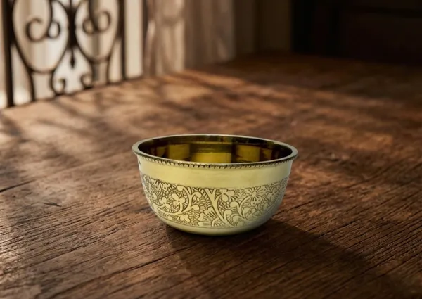 Brass_Bowl_With_Intricate_Floral_Engraving_Golden_Finish_(Pack_of_6_pcs)