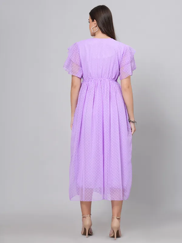 Lavender_Floral_Embroidered_Midi_Dress_With_Ruffle_Sleeves