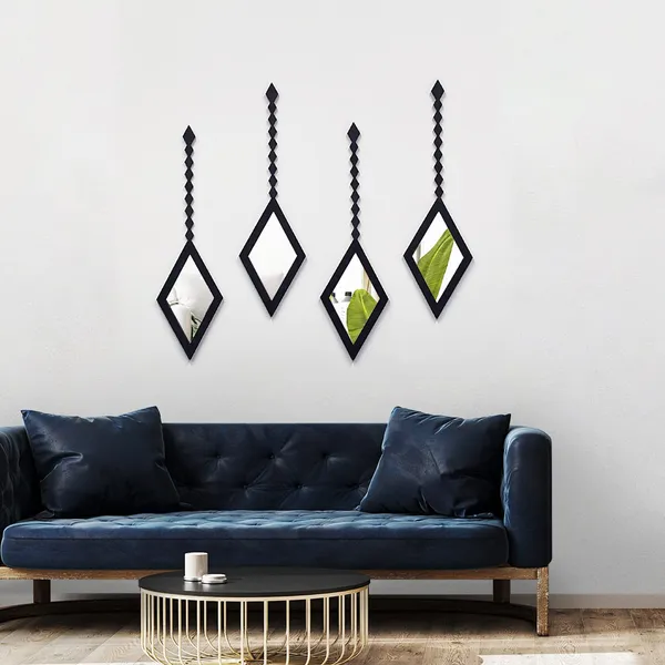 4Pcs_Mid_Century_Modern_Acrylic_Black_Wall_Art_Bohemian_Aesthetic_Wall_Panels_For_Bedroom_Living_Room_Decor_Not_A_Real_Mirror_Diamond_Earrings_Design