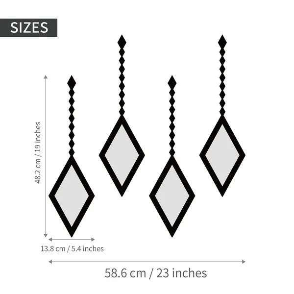 4Pcs_Mid_Century_Modern_Acrylic_Black_Wall_Art_Bohemian_Aesthetic_Wall_Panels_For_Bedroom_Living_Room_Decor_Not_A_Real_Mirror_Diamond_Earrings_Design