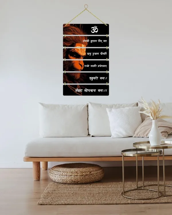 Hanuman_Om_Mantra_Face_Orange_Wooden_Decorative_Wall_Hanging_Beautiful_Hanging_For_Decor_Stylish_For_Living_Room_Home_Decoration_Item_Items_Handcrafted_Art_Room_Bedroom_Pack_Of_1