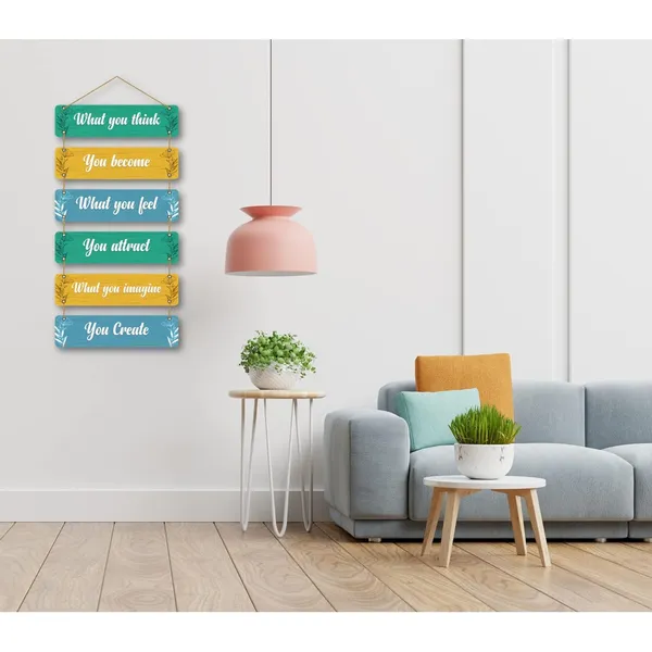 The_Earthy_House_Room_Decor_Wall_Hanging_Bedroom_Living_Room_Home_Decor_Inspirational_Quotes_What_You_Think_Set_Of_6