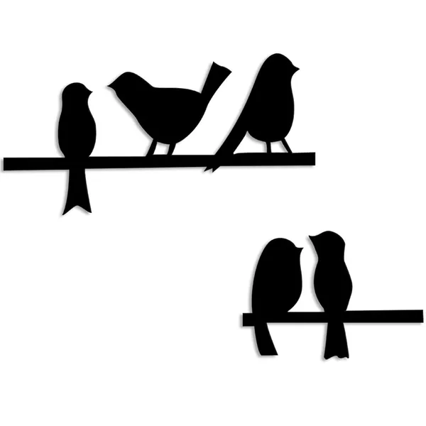 Bird_Mdf_Wall_Plaque_Wall_Sign_For_Home_Decoration_Ready_To_Hang_Wall_Decormdf_Cutout_For_Gift_Office_Bedroom_6Mm_Thickness_Black_6_X_18_Inch