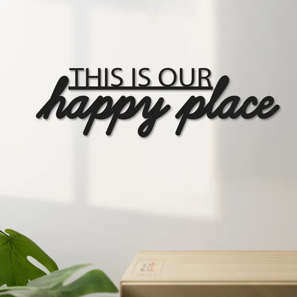 This_Is_Our_Happy_Place_Mdf_Plaque_Painted_Cutout_For_Wall_D_Cor_Ready_To_Hang_Home_D_Cor_Wooden_Modern_Wall_Art_For_Office_Decoration_Signs_With_Double_Sided_Tape_Black_4_1X13_Inches