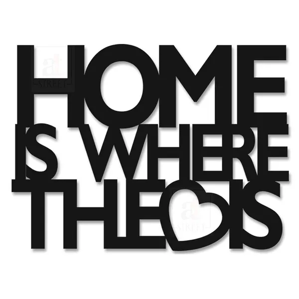 The_Home_Is_Where_The_Love_Is_Theme_Wall_Plaque_Mdf_Cutout_Painted_Wall_Sign_For_Home_Decoration_Valentine_Day_Gift_Size_7_5_X_10_Inch'S