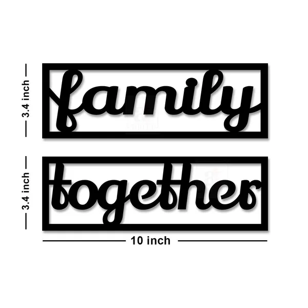 Family_Together_Mdf_Plaque_Painted_Cutout_Ready_To_Hang_Home_D_Cor_Wall_D_Cor_Wall_Art_5_5_X_11_7_Inch_Black