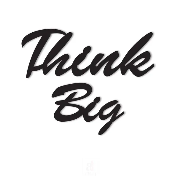 Think_Big_Mdf_Plaque_Painted_Cutout_Ready_To_Hang_Home_D_Cor_Wall_D_Cor_Wall_Art_Decorative_Mdf_Plaque_For_Home_Wall_Decoration_Size_7_2_X_9_Inches