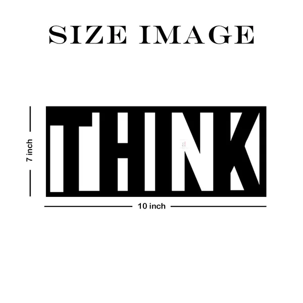 Think_Black_Mdf_Plaque_Cutout_Ready_To_Hang_For_Home_Office_Wall_Art_D_Cor_Wall_Art_Hanging_Decorative_Item_Home_Decoration_Size_7_X_10_Inches
