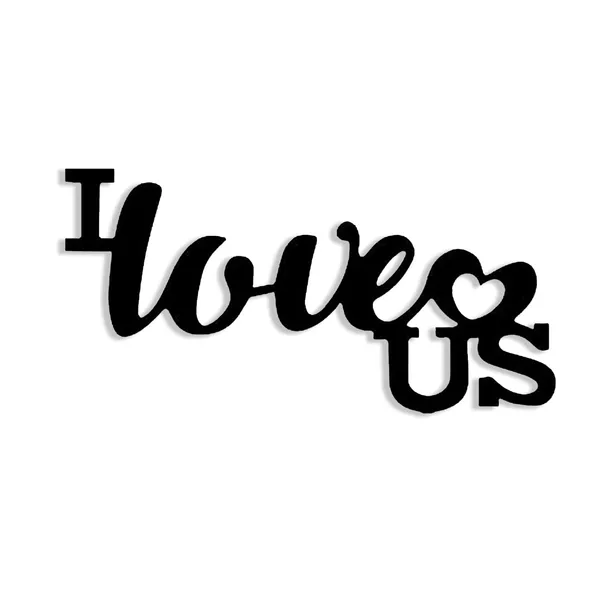Mdf_Plaque_Painted_Cutout_Ready_To_Hang_Home_D_Cor_Wall_Art_I_Love_Us_Black_7_7_X_16_Inch'S_Asmdf17252_N