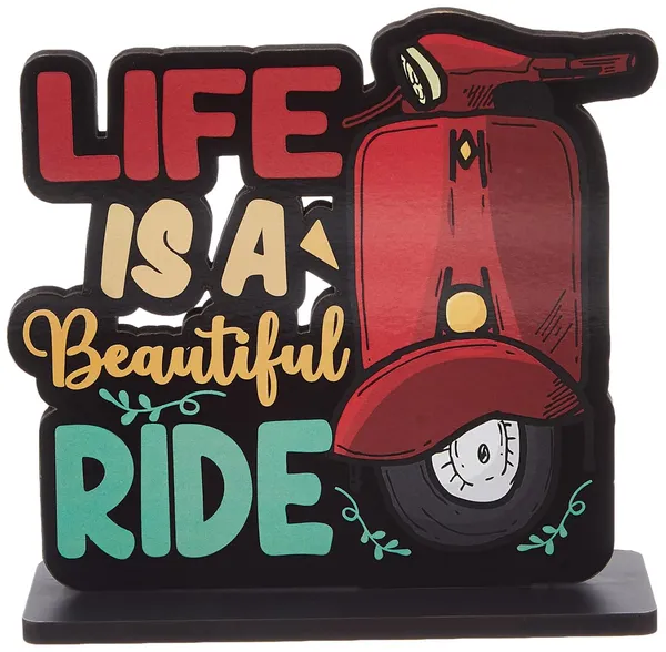 Wooden_Study_Office_Home_Decor_Showpiece_Life_Is_A_Beautiful_Ride_15_X_15_Cm