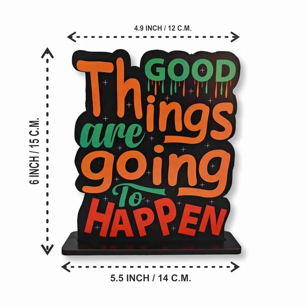Wooden_Idols_Figurine_Good_Things_Are_Going_To_Happen_Motivational_Quote_Table_Decor_For_Office_Desk_Home_Decor_Item_Living_Room_Bedroom_Modern_Art_Wood_Showpieces_Decorative_Gift_14Cm_15Cm