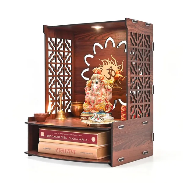 Wooden_Temple_For_Home_Pooja_Mandir_With_Led_Light_Drawer_Shelves_Wall_Mounted_Or_Tabletop_Mandir_With_Om_Logo_Diy_H_15_X_L_12_X_W_10_5_Inch