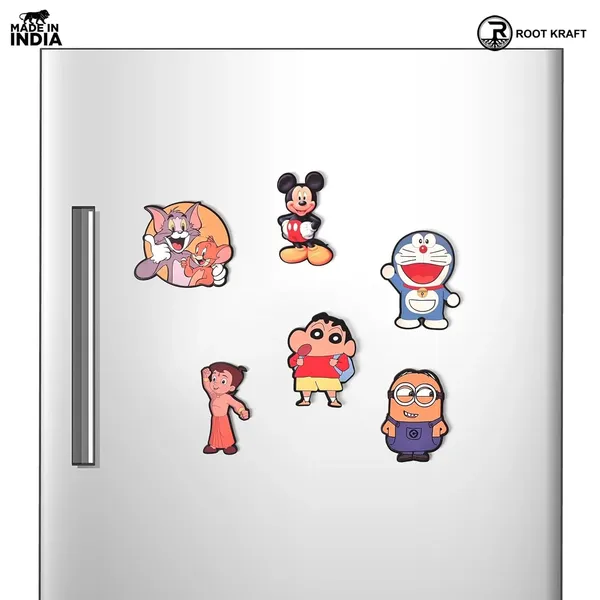 Wooden_Fridge_Magnet_Set_Pack_Of_6_Cartoon_Emoji_Veggie_Designs_Cute_Fun_Durable_Refrigerator_Magnets