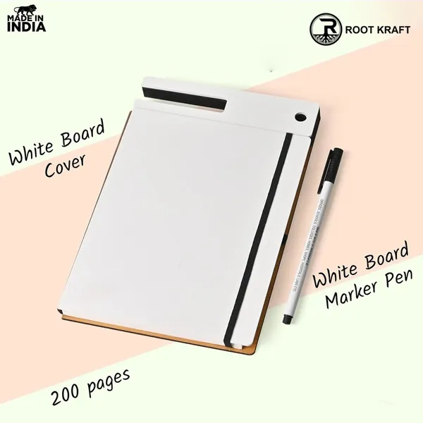 Wooden_Smart_Diary_With_White_Board_Marker_A5_Notebook_With_Mobile_Pen_Stand_Personal_Use_Office_Corporate_Gift