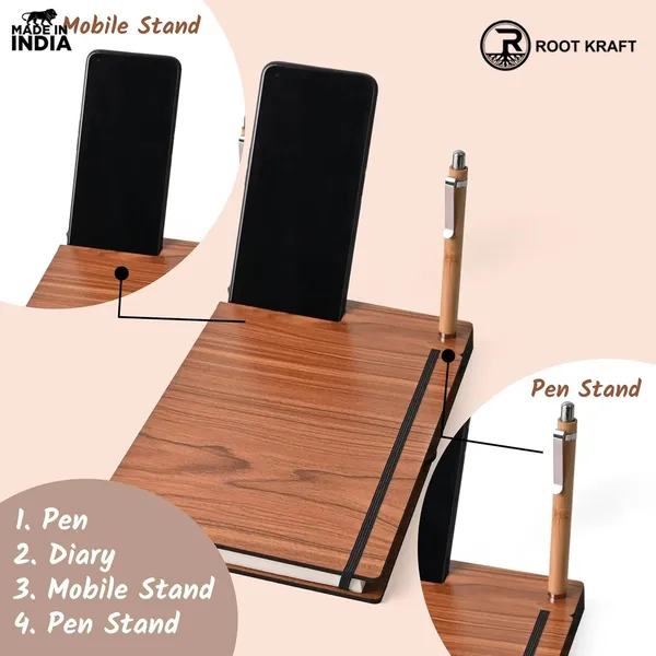 Wooden_Smart_Diary_With_Mobile_Holder_Pen_Stand_Includes_Wooden_Pen_Useful_Gift_For_Office_Corporate_Personal_Use