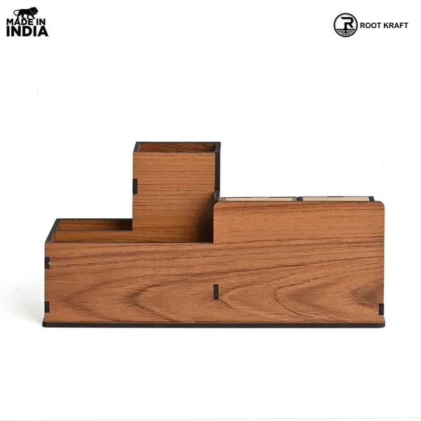 Wooden_Desk_Organizer_With_Lifetime_Calendar_And_Clock_High_Quality_Workspace_Essential_Eco_Friendly