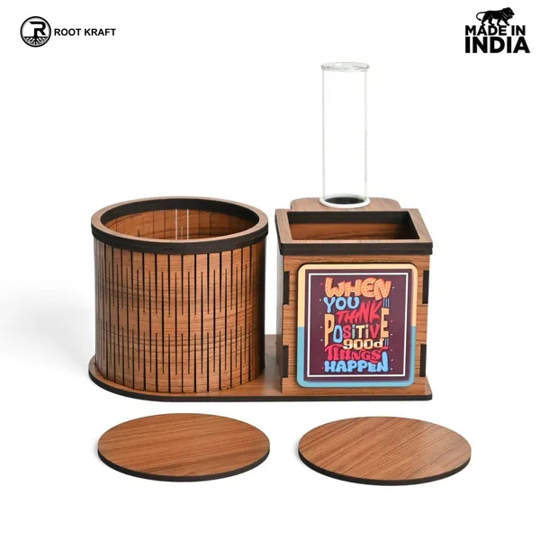 Test_Tube_Planter_With_Wooden_Water_Bottle_Holder_Wooden_Pen_Stand_Coasters_Corporate_Gifts_Eco_Friendly