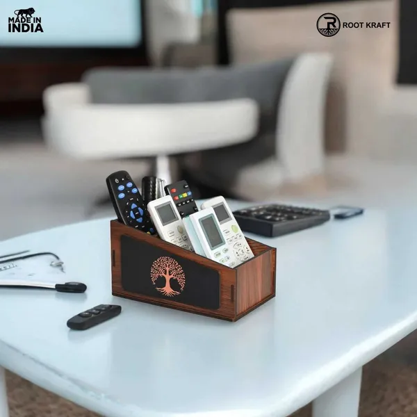 Remote_Stand_With_3_Sections_Wooden_Remote_Holder_For_Tv_And_Ac_Stationary_Organizer