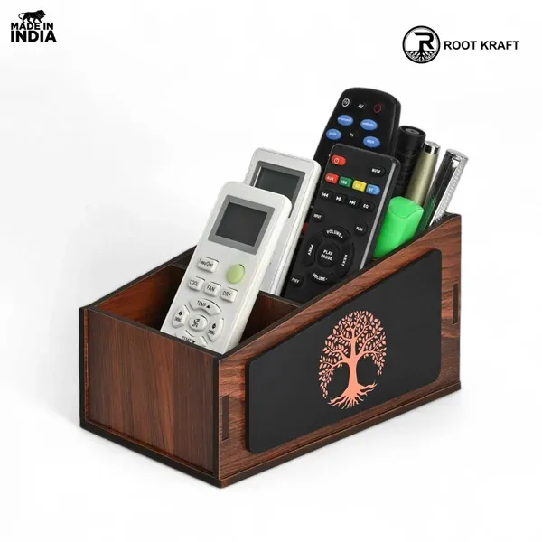 Remote_Stand_With_3_Sections_Wooden_Remote_Holder_For_Tv_And_Ac_Stationary_Organizer