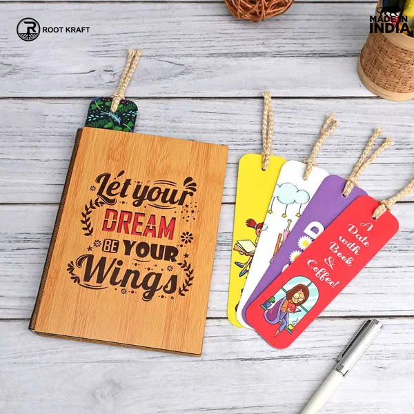 Diary_Notebook_With_5_Colourful_Bookmarks_Motivational_Quotes_190_Quality_Pages