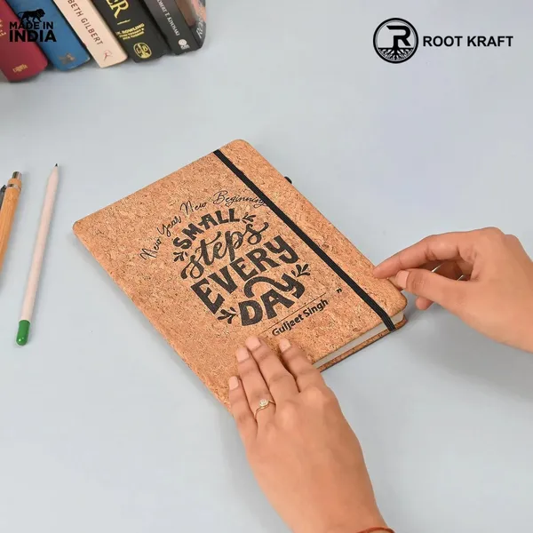 Eco_Friendly_Cork_Diary_With_Pen_Holder_190_Pages_Motivational_Quote_Personalized_Name_Option