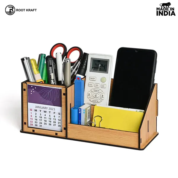 3_Compartment_Desk_Organizer_With_2025_Calendar_Desk_Calendar_Desk_Accessories