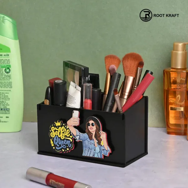 2_Compartment_Funky_Cosmetic_Organizer_Desk_Organizer_For_Girls_Makeup_Box_With_Smileys_And_Emoji_Eco_Friendly