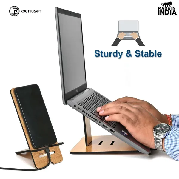 3_Level_Portable_Laptop_Stand_With_Portable_Mobile_Holder_Combo_Work_From_Home_Corporate_Gifts