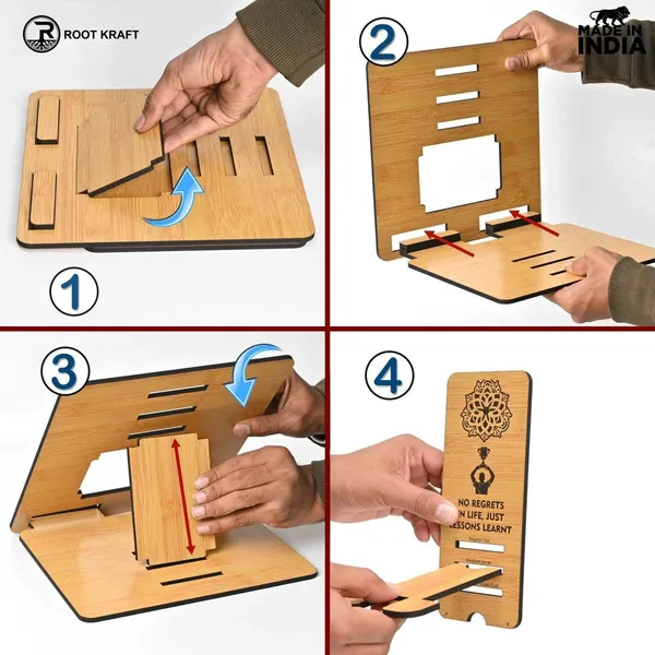 3_Level_Portable_Laptop_Stand_With_Portable_Mobile_Holder_Combo_Work_From_Home_Corporate_Gifts