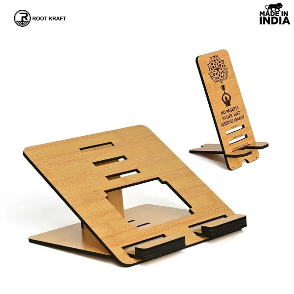 3_Level_Portable_Laptop_Stand_With_Portable_Mobile_Holder_Combo_Work_From_Home_Corporate_Gifts
