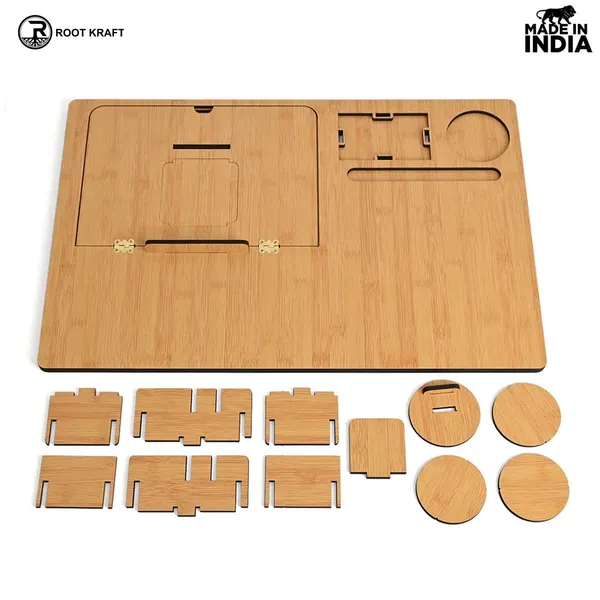 Lapdesks_Premium_All_In_One_Table_Top_For_Laptop_Stand_With_Cooling_Pad_Keyboard_And_Mouse_Pad_Mobile_Stand_Stationary_Desk_Organizers_And_Coaster_Set_All_In_One
