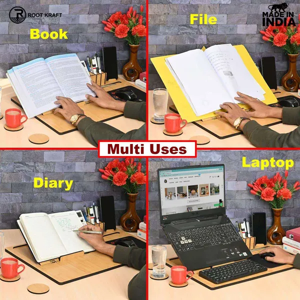 Lapdesks_Premium_All_In_One_Table_Top_For_Laptop_Stand_With_Cooling_Pad_Keyboard_And_Mouse_Pad_Mobile_Stand_Stationary_Desk_Organizers_And_Coaster_Set_All_In_One