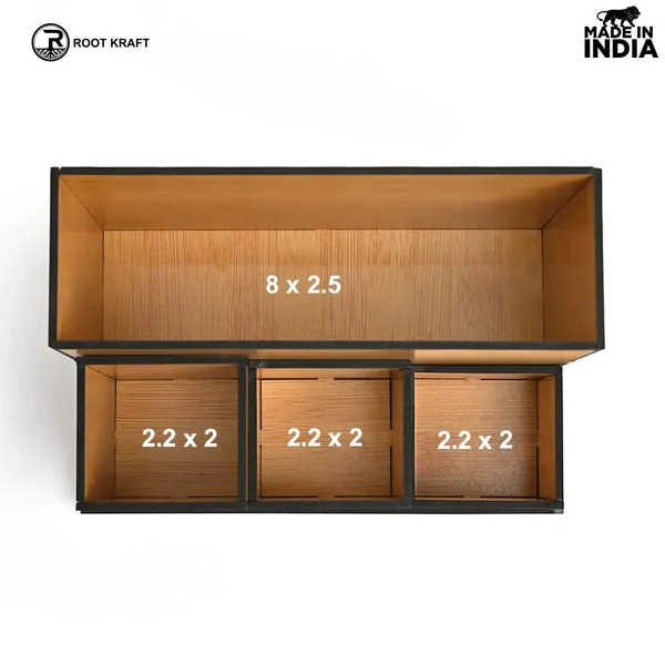 Wooden_Multipurpose_Desk_Organizer_Table_Clock_4_Compartment_Organizer
