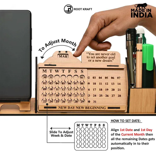 Lifetime_Calendar_With_Desk_Organizer_And_Mobile_Stand_Desk_Calendar_Mobile_Accessories