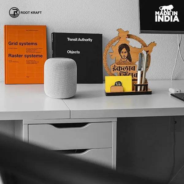 Political_Pen_Stand_And_Card_Holder_Gandhi_Ji_Ambedkar_Ji_Bhagat_Singh_Ji_Wise_Quotes_Mementos