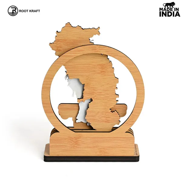 Political_Pen_Stand_And_Card_Holder_Chhattisgarh_Mahtari_Chhattisgarh_Map_Mementos