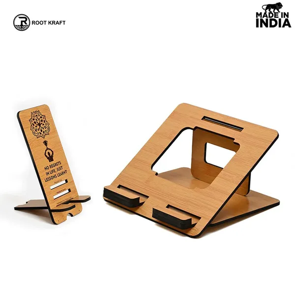3_Level_Portable_Laptop_Stand_With_Portable_Mobile_Holder_Combo_Customized_Corporate_Gifts_Work_From_Home