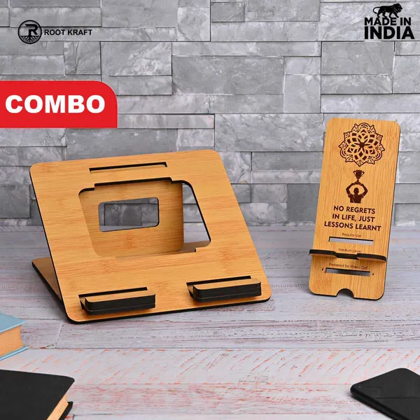 3_Level_Portable_Laptop_Stand_With_Portable_Mobile_Holder_Combo_Customized_Corporate_Gifts_Work_From_Home