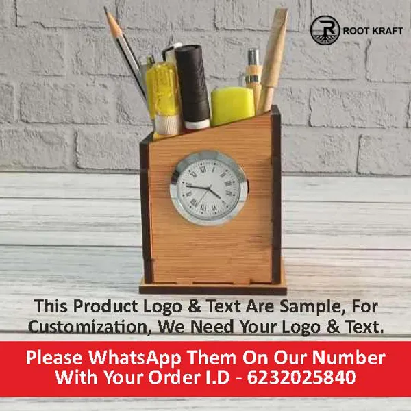 Desk_Organizer_With_Clock_Pen_Holder_Corporate_Gifts