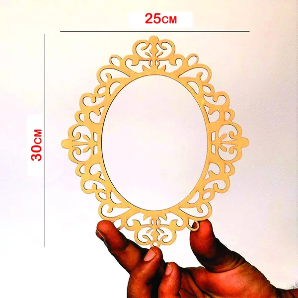 3Mm_2Pc_Unfinished_Oval_Wood_Mdf_Cutout_For_Mirror_Photo_Frame_Craft_Diy_Projects_Art_Class_Home_Decoration_Embellishment