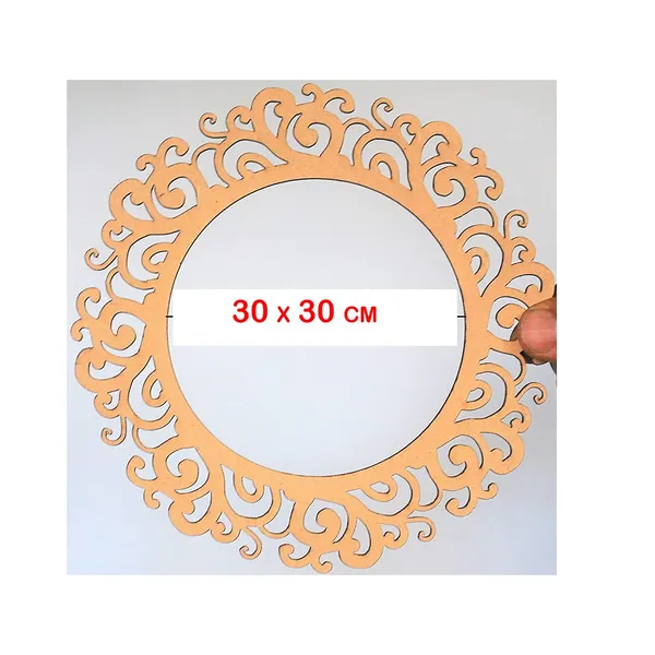 3Mm_2Pc_Unfinished_Round_Wood_Mdf_Cutout_For_Mirror_Photo_Frame_Craft_Diy_Projects_Art_Class_Home_Decoration_Embellishment