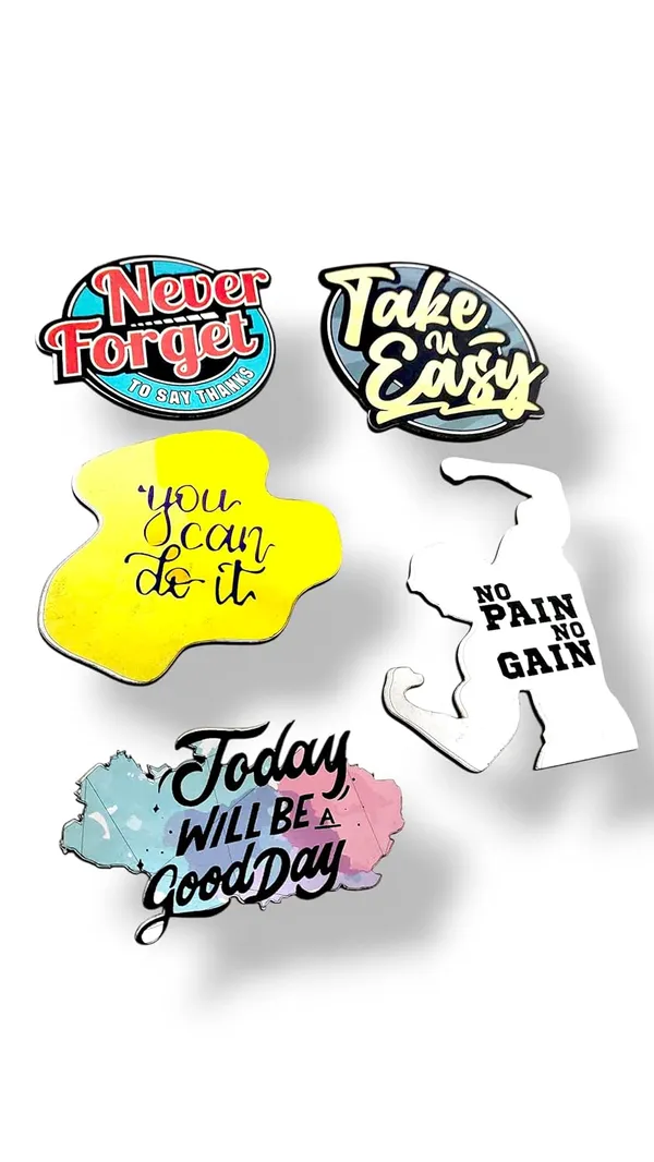 Motivational_Theme_Wooden_Fridge_Magnets_Set_Of_5_2Mm_Thickness