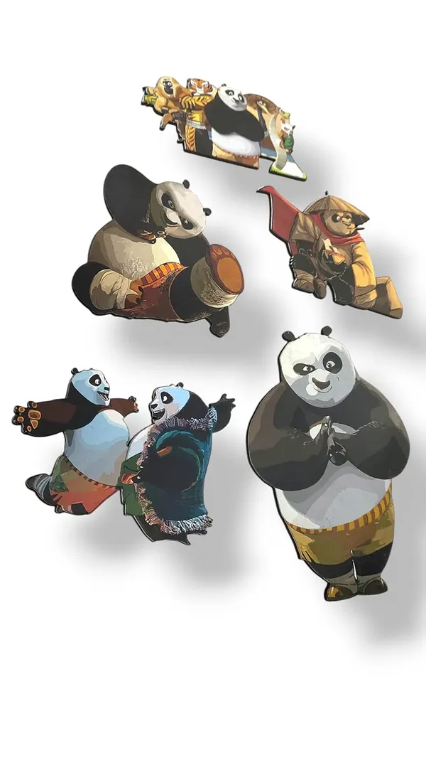 Panda_Theme_Wooden_Fridge_Magnets_Set_Of_6_2Mm_Thickness